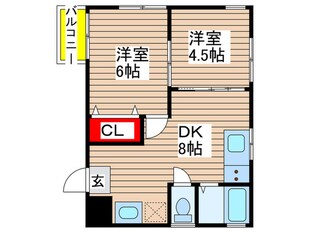 メゾンさかいの物件間取画像